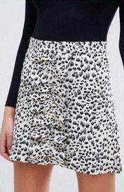 Animal print skirt
