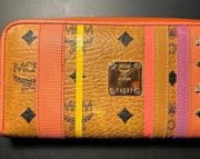 MCM TRIFOLD Multicolored Leather Wallet