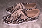 Snake Print Sneakers