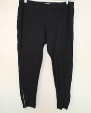 Sport Curve AthLuxe High Rise Black Side Zipper Leggings - Large