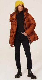 Rent the runway sz small Mackage Freya puffer jacket in copper brown jacket