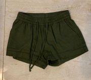 Green Flowy Shorts