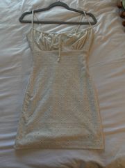 white mini  dress