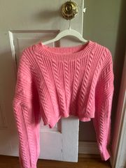 Altard Cropped Pink Sweater