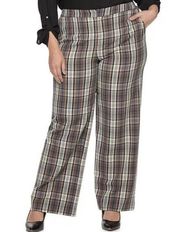 Cara Santana x Apt 9 Plaid Pant High Rise Wide Pants 14