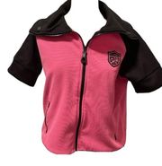 LRL Lauren Ralph Lauren Active Wear Women's Zip Up Shirt Pink SZ M pre owned