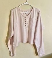 NWT True Craft XL Ash Pink Long Top