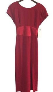 Vintage 1980s Donna Ricco Red Dress with Original Tags Size 10