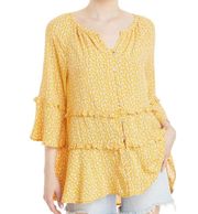 Yellow Peasant Top