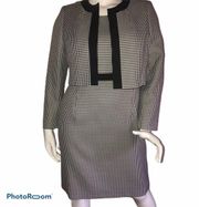 Jones New York houndstooth 2 piece dress