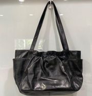 Hobo International Black Leather Shoulder Bag Tote Purse w/ Wallet