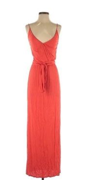 Rory Beca Orange tangerine surplice maxi dress