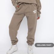 White Fox Sweatpants- Fawn- M