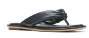 Emily Toepost Sandal in Black Leather Size 11 NEW