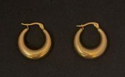 18K Gold Plated Chunky Hoop Earrings for Women