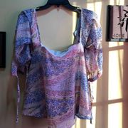 Off the Shoulder Liberty Love Blouse Medium