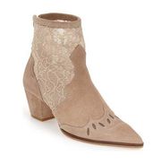 Topshop Alegra Lace Pointy Toe Boot