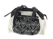 Rosetti Handbag zip top White Black Zebra Print