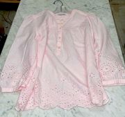 Beautiful Lucky brand 100% cotton pink shirt size S