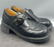 Dr Doc Marten Shoes Buckle Monk Strap Y2K 8496 Platform Vintage 90s UK 6 US 8