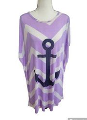 5th love Size M Nautical Anchor Swim Dress Cover Up