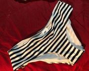 Stripe High Rise Cheeky Bikini Bottom