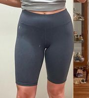 gray biker shorts