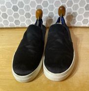 Diane Von Furstenberg Black Budapest Slip On Sneakers, Size 10