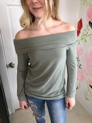 Off Shoulder Sweater