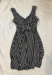 Black and White Striped Candie’s Dress