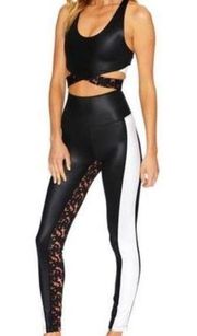 Beach Riot Sport Large Torte Leggings Black Women's Size XS High Rise