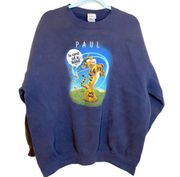 Vintage Disney Store Tigger Paul Winchell Animated Oversized Crew Sweater Sz XXL