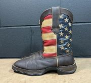 Durango Lady Rebel Boots Sz 6 M Women's Patriotic American Flag Western Cowgirl