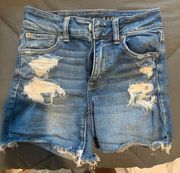 American Eagle AE Ripped Denim Shorts