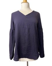 Lands’ End Outfitters Navy Blouse Size 10