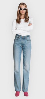 Rag & Bone High-Rise Straight Leg Slim Fit Jeans