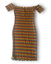 Rainbow Ribbed Dress