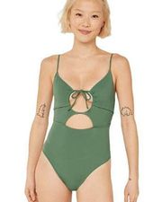 Victorias Secret Size XS Triangle Cutout One-Piece Swimsuit Sage Green BRAND NEW