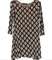 Hourglass Lilly Black & Tan Tunic/Dress XS