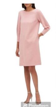 Lafayette 148 New York  Caddie Finesse Crepe Shift Dress Rose Pink