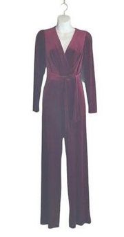 NWT Antonio Melani Red Velvet Jumpsuit