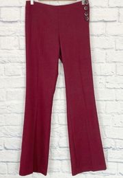 Elevenses Anthro Brighton burgundy wide leg pants