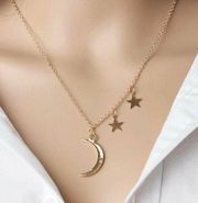 Boutique Moon And Stars Necklace