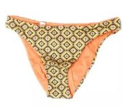 La Perla Studio Geometric Orange Tan Reversible Bikini Swim Bottom 6