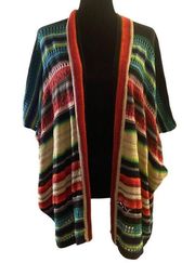 Lauren Ralph Lauren Colorful Open Knit Cardigan Size S/M