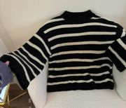 Black and White Striped Sweater