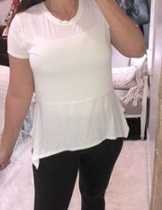 IVANKA Trump size large white shirt sleeve top