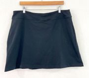 Athleta Women's Black Athletic Skirt Skort size XL Shorts Athleisure Hiking