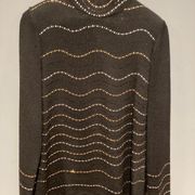 St. John Evening long-sleeved embellished turtleneck size 2