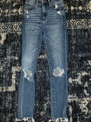 Abercrombie & Fitch The Super Skinny High Rise Curve Love jeans (long)